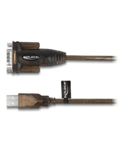 ממיר USB לחיבור DB9 Serial RS-232 צ'יפ Prolific PL-2303 GS אורך 1.5 מטר DELOCK | 62645