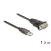 ממיר USB לחיבור DB9 Serial RS-232 צ'יפ Prolific PL-2303 GS אורך 1.5 מטר DELOCK | 62645
