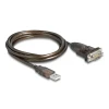 ממיר USB לחיבור DB9 Serial RS-232 צ'יפ Prolific PL-2303 GS אורך 1.5 מטר DELOCK | 62645