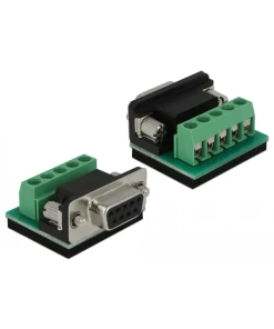 ממיר USB לחיבור DB9 Serial RS-422/485 עם הגנת מתח 600W עמיד בטמפרטורה 40°C- עד 85°C צ'יפ FTDI אורך 1.5 מטר בצבע שחור DELOCK | 64055