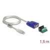 ממיר USB לחיבור DB9 Serial RS-422/485 עם הגנת מתח 600W עמיד בטמפרטורה 40°C- עד 85°C צ'יפ FTDI אורך 1.5 מטר בצבע שחור DELOCK | 64055