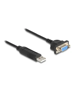 ממיר USB לחיבור Serial RS-232 עם שקע DB9 Compact צ'יפ FTDI אורך 50 ס