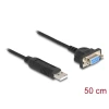 ממיר USB לחיבור Serial RS-232 עם שקע DB9 Compact צ'יפ FTDI אורך 50 ס