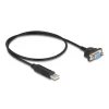 ממיר USB לחיבור Serial RS-232 עם שקע DB9 Compact צ'יפ FTDI אורך 50 ס