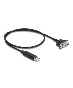 ממיר USB לחיבור Serial RS-232 עם שקע DB9 Compact צ'יפ FTDI אורך 50 ס