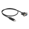 ממיר USB לחיבור Serial RS-232 עם תקע DB9 Compact צ'יפ FTDI אורך 1.8 מטר DELOCK | 66282