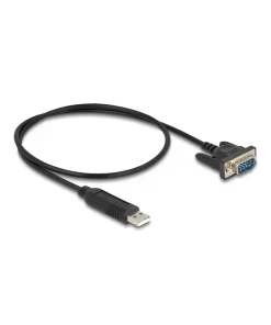 ממיר USB לחיבור Serial RS-232 עם תקע DB9 Compact צ'יפ FTDI אורך 1.8 מטר DELOCK | 66282