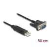 ממיר USB לחיבור Serial RS-232 עם תקע DB9 Compact צ'יפ FTDI אורך 1.8 מטר DELOCK | 66282