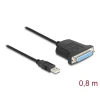 ממיר USB לחיבור פרלל DB25 Parallel אורך 80 ס