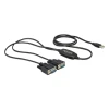 ממיר USB עם 2 חיבורים DB9 Serial RS-232 צ'יפ FTDI אורך 1.4 מטר DELOCK | 61886