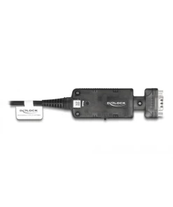 ממיר אתרנט RJ45 LAN לחיבור DB9 Serial RS-232 בצבע שחור DELOCK | 62976