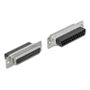 מעביר שקע D-Sub 25 Pin לשני שקעים RJ45 בצבע אפור DELOCK | 66834
