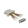 מעביר שקע D-Sub 25 Pin לשני שקעים RJ45 בצבע אפור DELOCK | 66834