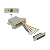 מעביר שקע D-Sub 25 Pin לשקע RJ45 בצבע אפור DELOCK | 65600