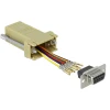 מעביר שקע D-Sub 9 Pin לשקע RJ45 בצבע אפור DELOCK | 66164