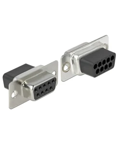 מעביר שקע D-Sub 9 Pin לשקע RJ45 בצבע אפור DELOCK | 66164