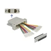 מעביר שקע D-Sub HD 44 Pin לשני שקעים RJ45 בצבע אפור DELOCK | 66836