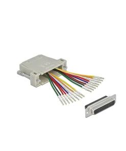 מעביר שקע D-Sub HD 44 Pin לשני שקעים RJ45 בצבע אפור DELOCK | 66836