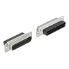 מעביר תקע D-Sub 25 Pin לשני שקעים RJ45 בצבע אפור DELOCK 66833
