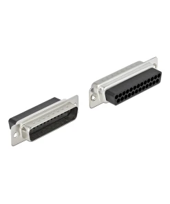 מעביר תקע D-Sub 25 Pin לשני שקעים RJ45 בצבע אפור DELOCK 66833