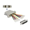 מעביר תקע D-Sub 25 Pin לשני שקעים RJ45 בצבע אפור DELOCK 66833