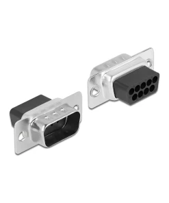 מעביר תקע D-Sub 9 Pin לשקע RJ45 בצבע אפור DELOCK | 65462