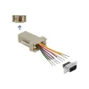 מעביר תקע D-Sub 9 Pin לשקע RJ45 בצבע אפור DELOCK | 65462