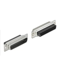 מעביר תקע D-Sub HD 44 Pin לשני שקעים RJ45 בצבע אפור DELOCK | 66835