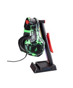 מעמד לאוזניות GAMING SUREFIRE N2 DUAL BALANCE בצבע שחור-ירוק Verbatim | 48847