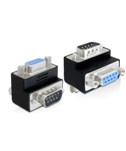 מתאם D-Sub 9 ז/נ בזווית 270° בצבע שחור DELOCK | 65265