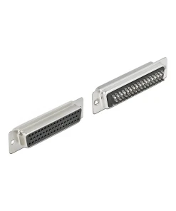 שקע D-Sub HD 50 pin בחיבור הלחמה סט 2 יח' בצבע אפור DELOCK | 66716