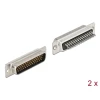 תקע D-Sub HD 44 pin בחיבור הלחמה סט 2 יח' בצבע אפור DELOCK | 66707