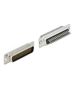 תקע D-Sub HD 44 pin בחיבור הלחמה סט 2 יח' בצבע אפור DELOCK | 66707