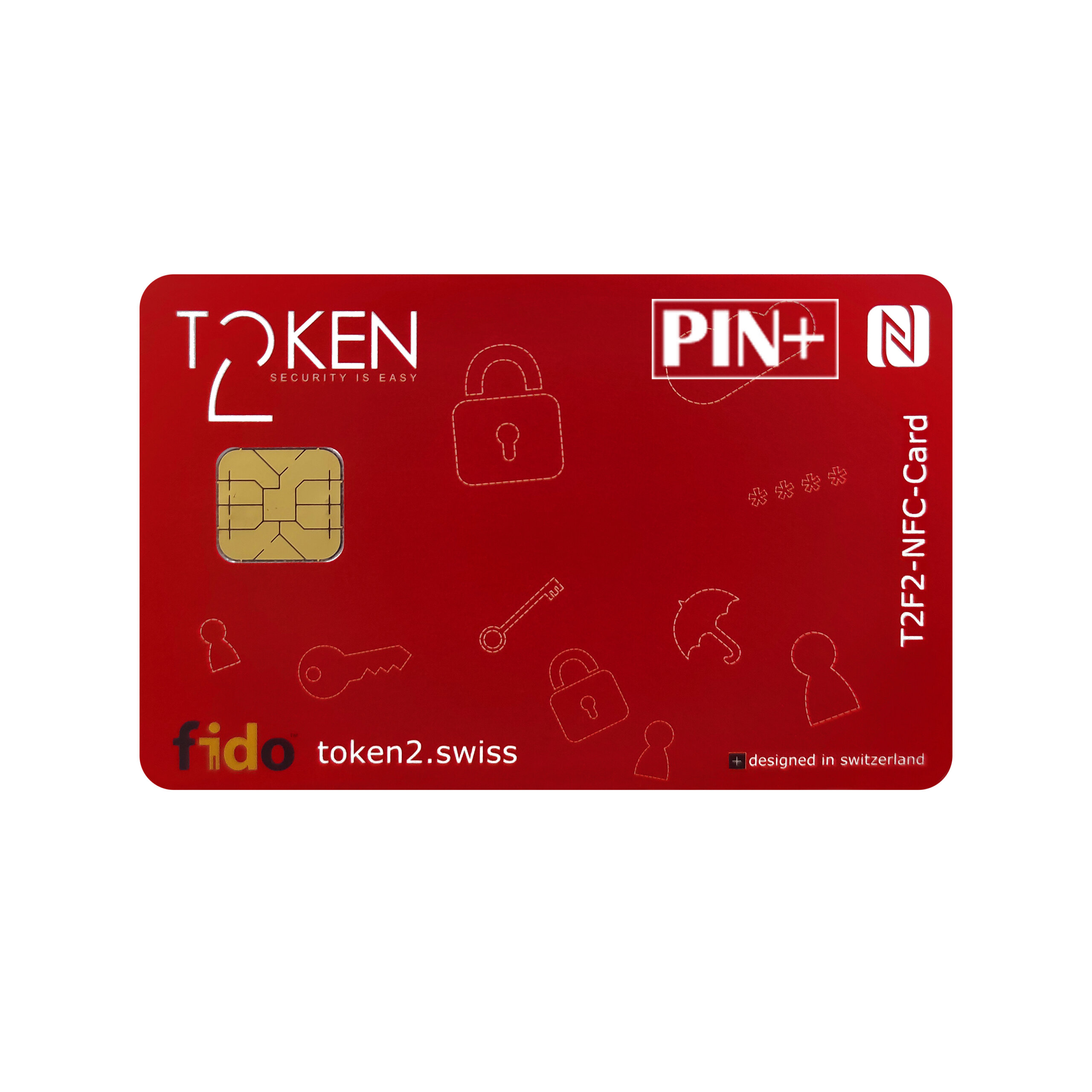 מפתח אבטחה FIDO2.1 U2F ו-TOTP עם תכונת מורכבות PIN אדום Token | T2F2 ...