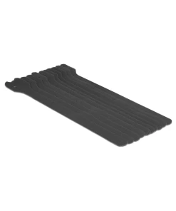 אזיקונים סקוטש דו צדדי אורך 240 מ"מ סט 10 יח' צבע שחור DELOCK | 18264