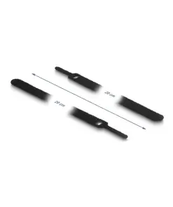 אזיקונים סקוטש דו צדדי דגם D19011 סט 10 יח' צבע שחור DELOCK | 19011