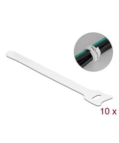 אזיקונים סקוטש דו צדדי סט 10 יח' צבע לבן DELOCK | 19519