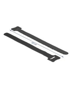 אזיקונים סקוטש דו צדדי סט 10 יח' צבע שחור DELOCK | 18687