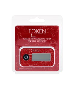 אסימון חומרה עם Hash SHA1 קלאסי TOTP בצבע אדום Token | c202