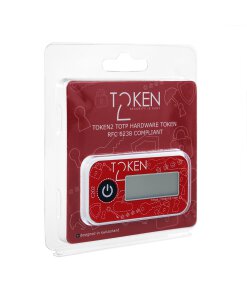 אסימון חומרה עם Hash SHA1 קלאסי TOTP בצבע אדום Token | c202