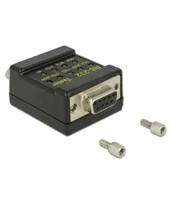 טסטר לבדיקת כבלי Serial DB9 RS-232 צבע שחור DELOCK | 87713