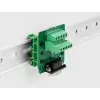 טרמינל בלוק DIN rail בחיבור הברגה לתקע D-Sub 9 pin צבע ירוק DELOCK | 66907