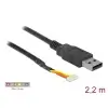 ממיר USB-A 2.0 זכר ל- TTL 3.3 V מחבר 6 פינים WR-WTB צ'יפ FTDI צבע שחור DELOCK 84957