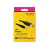 ממיר USB-A 2.0 זכר ל- TTL 5 V מחבר PL 3.5 בעל 3 מגעים צ'יפ FTDI צבע שחור DELOCK | 83115