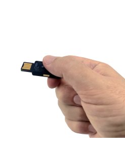 מפתח אבטחה FIDO2 U2F ו-TOTP עם מחברי NFC USB-A שחור Token | T2F2-Dual