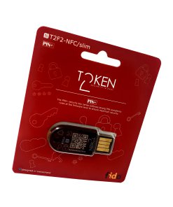 מפתח אבטחה FIDO2 U2F ו-TOTP עם תכונת מורכבות PIN שחור Token | T2F2-PIN+