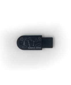 מפתח אבטחה FIDO2 U2F ו-TOTP עם תכונת מורכבות PIN שחור Token | T2F2-PIN+