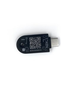 מפתח אבטחה FIDO2 U2F ו-TOTP עם תכונת מורכבות PIN שחור Token | T2F2-PIN+/TypeC