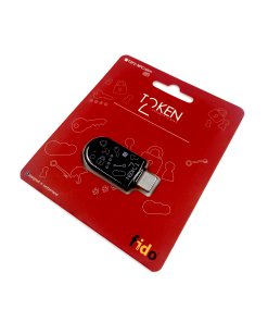 מפתח אבטחה FIDO2 U2F ו-TOTP שחור Token | T2F2-NFC-Slim-TypeC