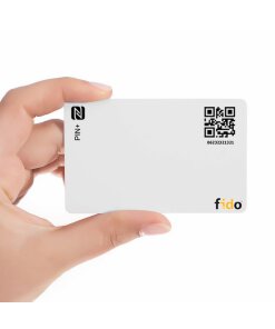 מפתח אבטחה FIDO2.1 U2F ו-TOTP עם הגנת טביעות אצבע לבן Token | T2F2-NFC-Card PIN+Nonbranded